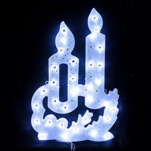 Wisząca ozdoba XXL Świecznik Biały lampki led LAMP13B Wisząca ozdoba XXL Świecznik Biały lampki led LAMP13B