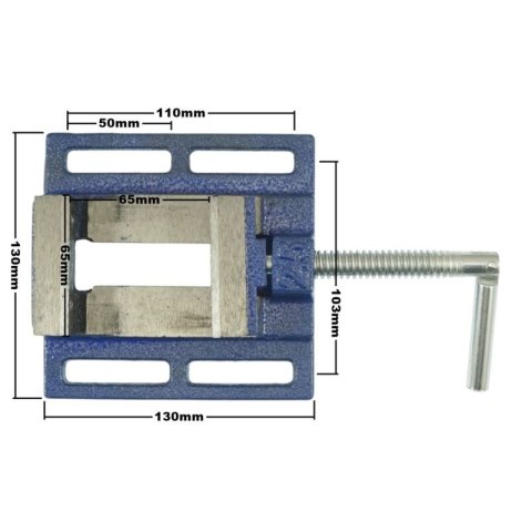 Imadło do wiertarki stołowej 65 mm 1,3 kg Imadło do wiertarki stołowej 65 mm 1,3 kg