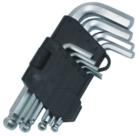 KLUCZE IMBUSOWE Z KULKĄ 1.5-10 mm CV 9 sztuk KLUCZE IMBUSOWE Z KULKĄ 1.5-10 mm CV 9 sztuk