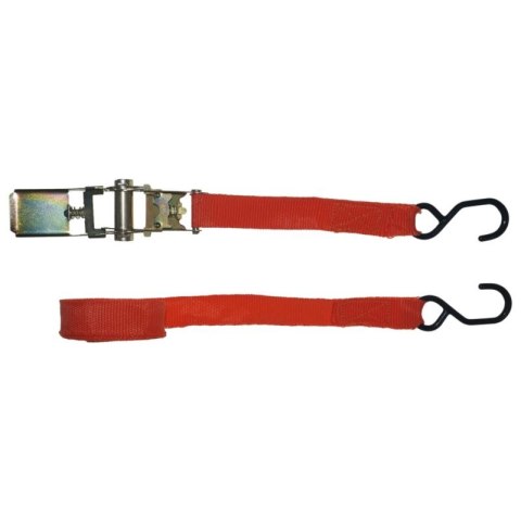 TAŚMA MOCUJĄCA BAGAŻ Z HAKAMI I Z NAPINACZEM 5m x 25mm 250kg TAŚMA MOCUJĄCA BAGAŻ Z HAKAMI I Z NAPINACZEM 5m x 25mm 250kg