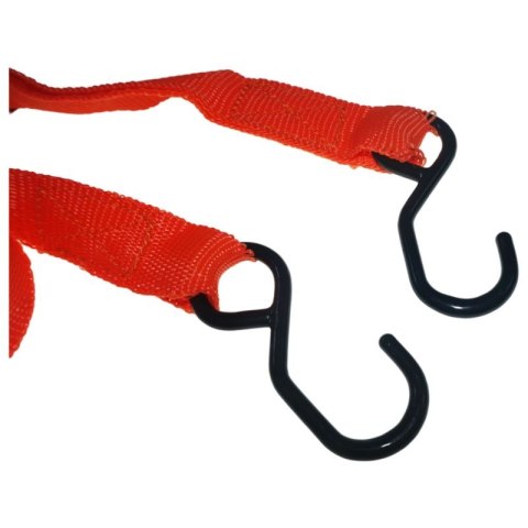 TAŚMA MOCUJĄCA BAGAŻ Z HAKAMI I Z NAPINACZEM 5m x 25mm 250kg TAŚMA MOCUJĄCA BAGAŻ Z HAKAMI I Z NAPINACZEM 5m x 25mm 250kg
