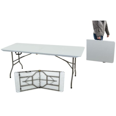 STÓŁ CATERINGOWY BANKIETOWY SKŁADANY W WALIZKĘ 180X70CM MAX.100KG biały STÓŁ CATERINGOWY BANKIETOWY SKŁADANY W WALIZKĘ 180X70CM MAX.100KG biały
