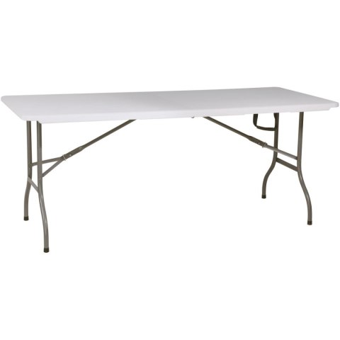 STÓŁ CATERINGOWY BANKIETOWY SKŁADANY W WALIZKĘ 180X70CM MAX.100KG biały STÓŁ CATERINGOWY BANKIETOWY SKŁADANY W WALIZKĘ 180X70CM MAX.100KG biały
