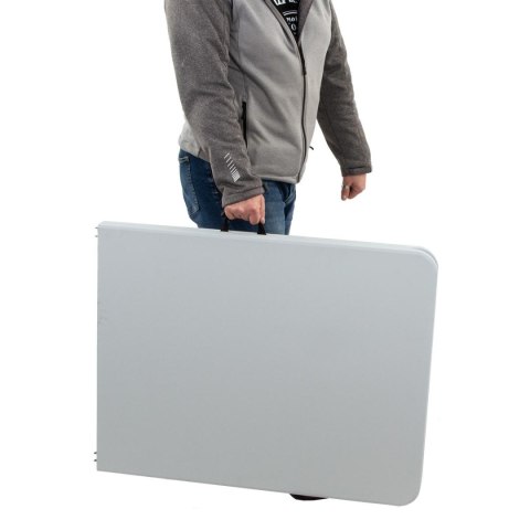 STÓŁ CATERINGOWY BANKIETOWY SKŁADANY W WALIZKĘ 180X70CM MAX.100KG biały STÓŁ CATERINGOWY BANKIETOWY SKŁADANY W WALIZKĘ 180X70CM MAX.100KG biały
