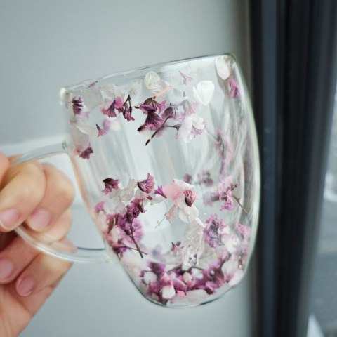 Szklanka termiczna z kwiatami w środku 300ml 1szt SZK100 Szklanka termiczna z kwiatami w środku 300ml 1szt SZK100