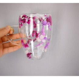 Szklanka termiczna z kwiatami w środku 300ml 1szt SZK115