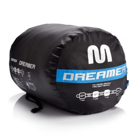 Śpiwór Meteor Dreamer R niebieski/czarny Śpiwór Meteor Dreamer R niebieski/czarny