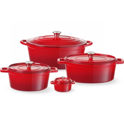 Garnek żeliwny emaliowany 0.27 l czerwony - Hendi 626856 Garnek żeliwny emaliowany 0.27 l czerwony - Hendi 626856