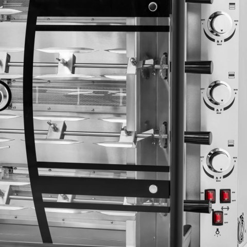 Rożen gazowy opiekacz do kurczaków na propan-butan 4 szpikulce 16.5 kW Rożen gazowy opiekacz do kurczaków na propan-butan 4 szpikulce 16.5 kW
