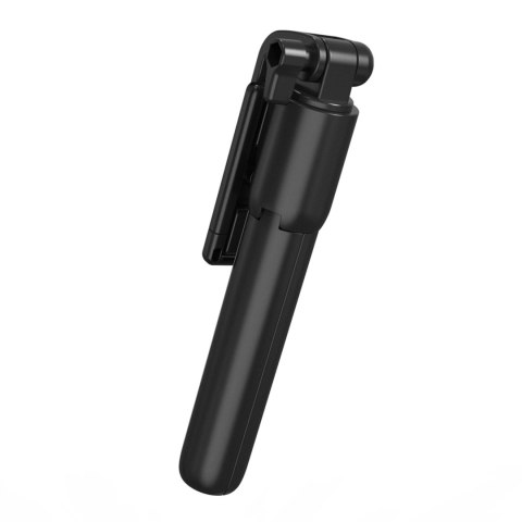 Selfie stick teleskopowy z pilotem stojak tripod na telefon 0.7m - czarny Selfie stick teleskopowy z pilotem stojak tripod na telefon 0.7m - czarny