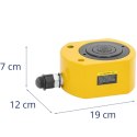 Siłownik cylinder hydrauliczny dwustronnego działania 75 mm 50 t