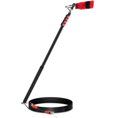 Szczotka teleskopowa z przyłączem wody do mycia okien paneli szer. 35 cm 160-600 cm Szczotka teleskopowa z przyłączem wody do mycia okien paneli szer. 35 cm 160-600 cm