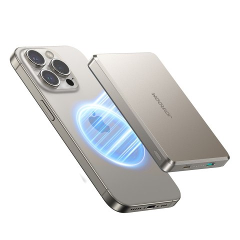 Powerbank Pro 10000mAh ultracienki magnetyczny PD 20W USB-C Lightning - tytanowy Powerbank Pro 10000mAh ultracienki magnetyczny PD 20W USB-C Lightning - tytanowy