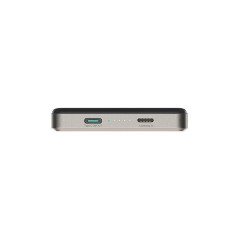 Powerbank Pro 10000mAh ultracienki magnetyczny PD 20W USB-C Lightning - tytanowy Powerbank Pro 10000mAh ultracienki magnetyczny PD 20W USB-C Lightning - tytanowy