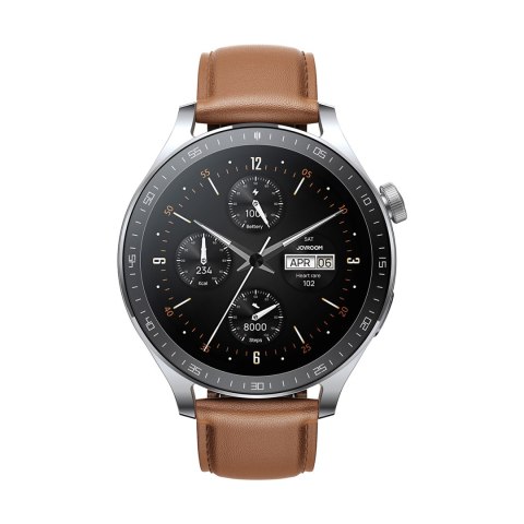 Smartwatch Classic Series JR-FC2 Pro z funkcją odbierania połączeń - srebrny Smartwatch Classic Series JR-FC2 Pro z funkcją odbierania połączeń - srebrny
