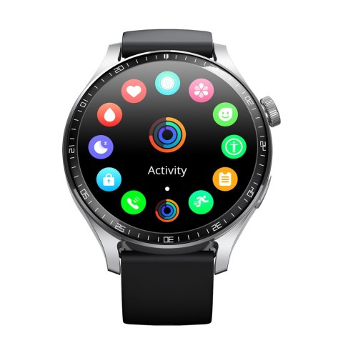 Smartwatch Classic Series JR-FC2 Pro z funkcją odbierania połączeń - srebrny Smartwatch Classic Series JR-FC2 Pro z funkcją odbierania połączeń - srebrny