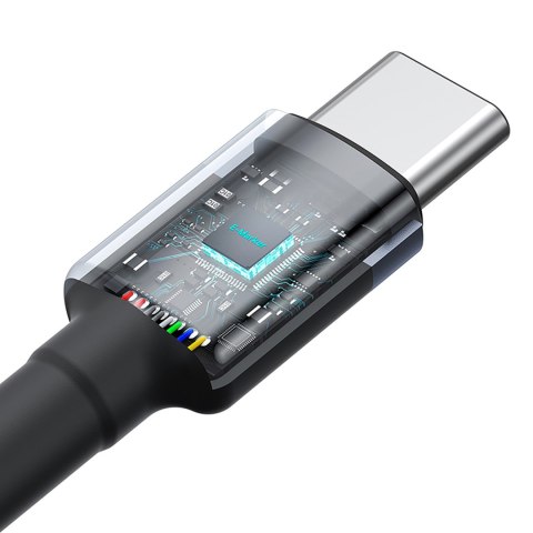 2x Kabel przewód Cafule USB-C - USB-C 100W 1m - czerwono-czarny i czarno-szary 2x Kabel przewód Cafule USB-C - USB-C 100W 1m - czerwono-czarny i czarno-szary