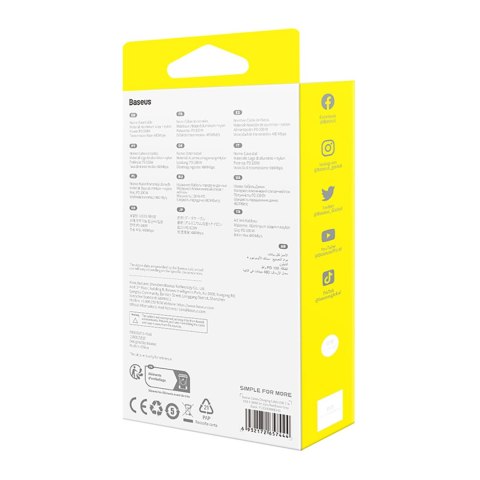 2x Kabel przewód Cafule USB-C - USB-C 100W 1m - czerwono-czarny i czarno-szary 2x Kabel przewód Cafule USB-C - USB-C 100W 1m - czerwono-czarny i czarno-szary
