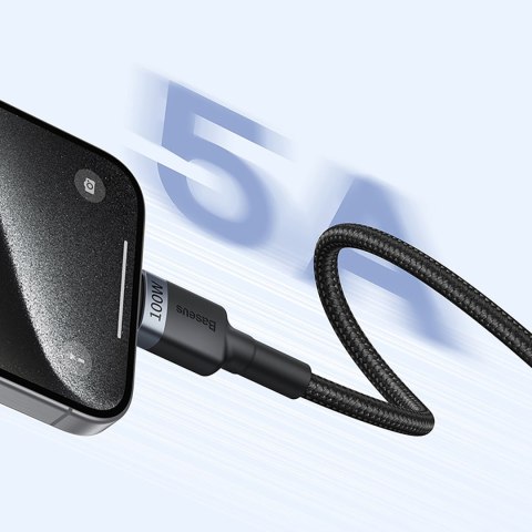2x Kabel przewód Cafule USB-C - USB-C 100W 1m - czerwono-czarny i czarno-szary 2x Kabel przewód Cafule USB-C - USB-C 100W 1m - czerwono-czarny i czarno-szary