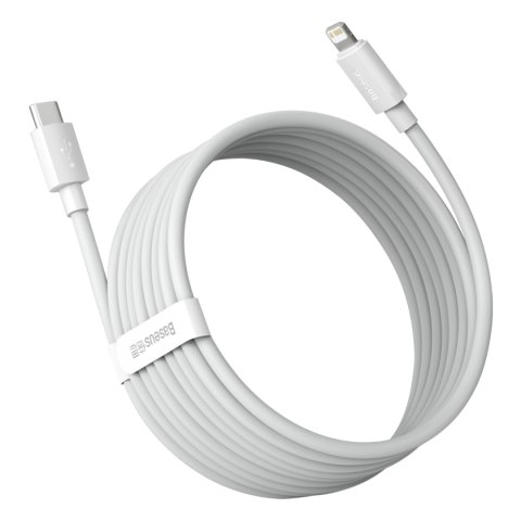 2x Kabel przewód Simple Wisdom iPhone Lightning - USB-C 20W 1.5 m - biały 2x Kabel przewód Simple Wisdom iPhone Lightning - USB-C 20W 1.5 m - biały