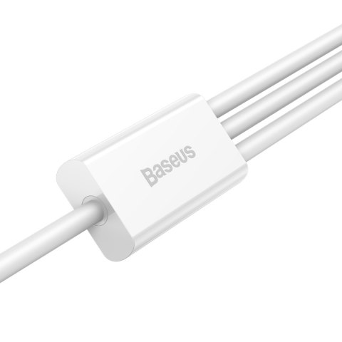 3w1 Kabel przewód Superior Series USB-A - USB-C / Lightning / micro USB 3.5A 1m - biały 3w1 Kabel przewód Superior Series USB-A - USB-C / Lightning / micro USB 3.5A 1m - biały