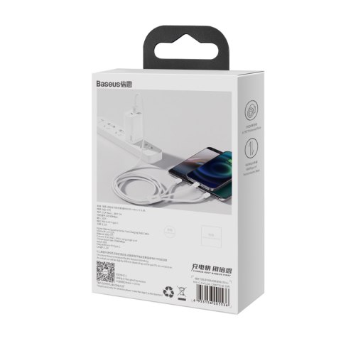 3w1 Kabel przewód Superior Series USB-A - USB-C / Lightning / micro USB 3.5A 1m - biały 3w1 Kabel przewód Superior Series USB-A - USB-C / Lightning / micro USB 3.5A 1m - biały