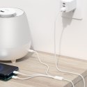 3w1 Kabel przewód Superior Series USB-A - USB-C / Lightning / micro USB 3.5A 1m - biały