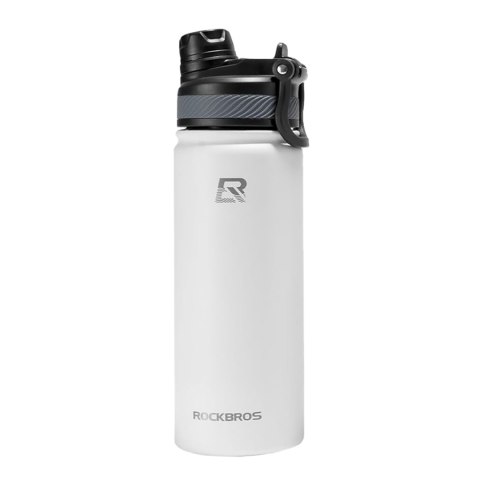 Butelka bidon termiczny rowerowy na napoje 530 ml - biały Butelka bidon termiczny rowerowy na napoje 530 ml - biały
