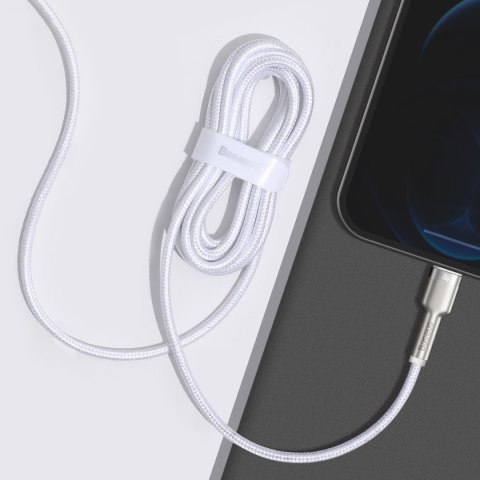 Kabel przewód Cafule Series Metal Data USB-C - iPhone Lightning 20W PD 1m - biały Kabel przewód Cafule Series Metal Data USB-C - iPhone Lightning 20W PD 1m - biały