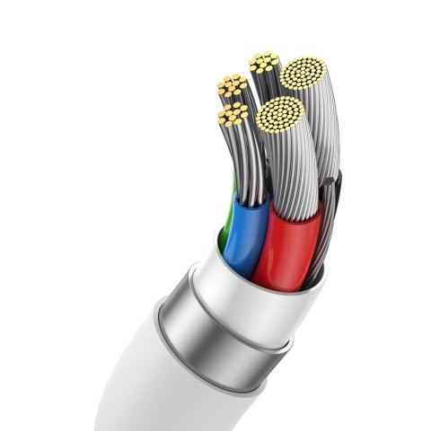 Kabel przewód Superior 2 USB-C - USB-C USB4 240W 1.8m - biały Kabel przewód Superior 2 USB-C - USB-C USB4 240W 1.8m - biały