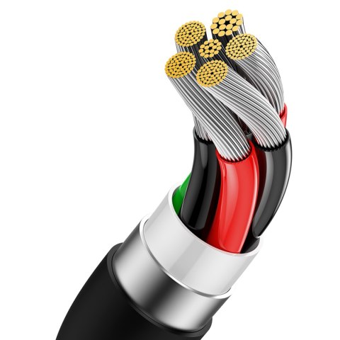 Kabel przewód Superior Series USB-A - USB-C 100W 2m - czarny Kabel przewód Superior Series USB-A - USB-C 100W 2m - czarny