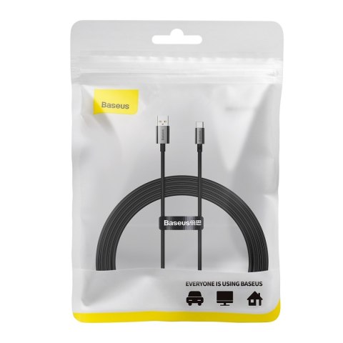Kabel przewód Superior Series USB-A - USB-C 100W 2m - czarny Kabel przewód Superior Series USB-A - USB-C 100W 2m - czarny