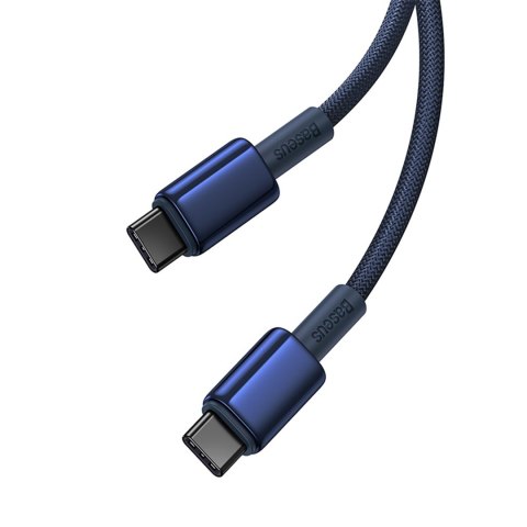 Kabel przewód Tungsten Gold USB-C - USB-C 100W 1m - granatowy Kabel przewód Tungsten Gold USB-C - USB-C 100W 1m - granatowy
