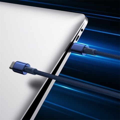 Kabel przewód Tungsten Gold USB-C - USB-C 100W 1m - granatowy Kabel przewód Tungsten Gold USB-C - USB-C 100W 1m - granatowy