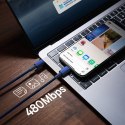 Kabel przewód Tungsten Gold USB-C - USB-C 100W 1m - granatowy