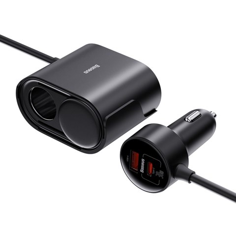 Ładowarka 2x gniazdo zapalniczki Adapter High Efficiency Pro USB-A USB-C 30W - czarny Ładowarka 2x gniazdo zapalniczki Adapter High Efficiency Pro USB-A USB-C 30W - czarny