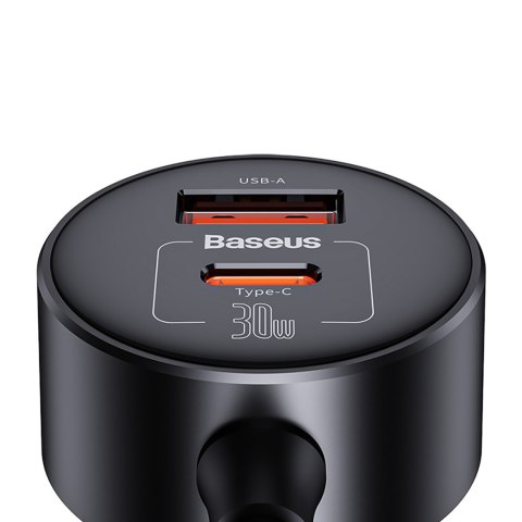 Ładowarka 2x gniazdo zapalniczki Adapter High Efficiency Pro USB-A USB-C 30W - czarny Ładowarka 2x gniazdo zapalniczki Adapter High Efficiency Pro USB-A USB-C 30W - czarny