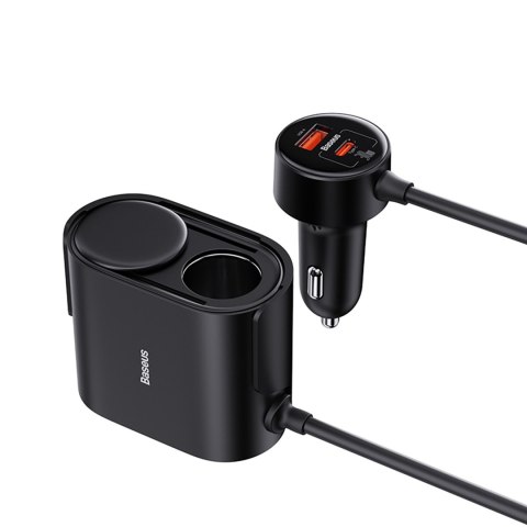 Ładowarka 2x gniazdo zapalniczki Adapter High Efficiency Pro USB-A USB-C 30W - czarny Ładowarka 2x gniazdo zapalniczki Adapter High Efficiency Pro USB-A USB-C 30W - czarny