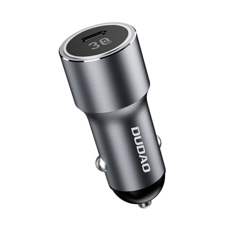 Ładowarka samochodowa USB-C 30W PD - srebrna Ładowarka samochodowa USB-C 30W PD - srebrna