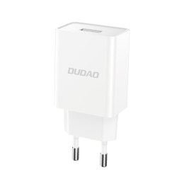 Ładowarka sieciowa USB-A 2.1A + kabel USB-A - microUSB - biała