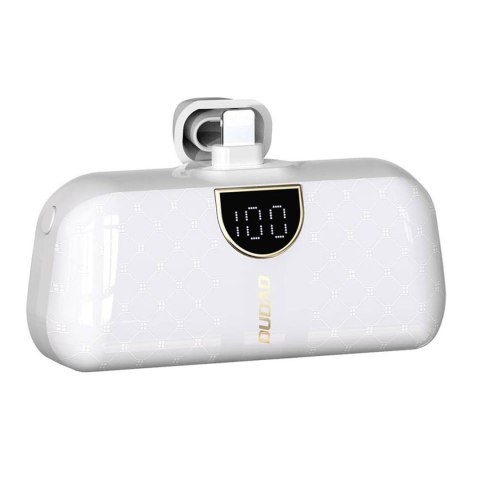 Mini powerbank 5000mAh do telefonu iPhone Lightning i USB-C - biały Mini powerbank 5000mAh do telefonu iPhone Lightning i USB-C - biały
