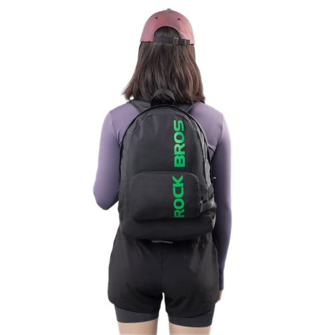 Plecak sportowy wodoodporny składany 46.5x38cm 18l - czarny Plecak sportowy wodoodporny składany 46.5x38cm 18l - czarny