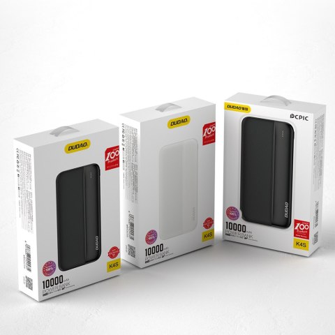 Powerbank 10000mAh 2x USB-A 5V 2A biały Powerbank 10000mAh 2x USB-A 5V 2A biały
