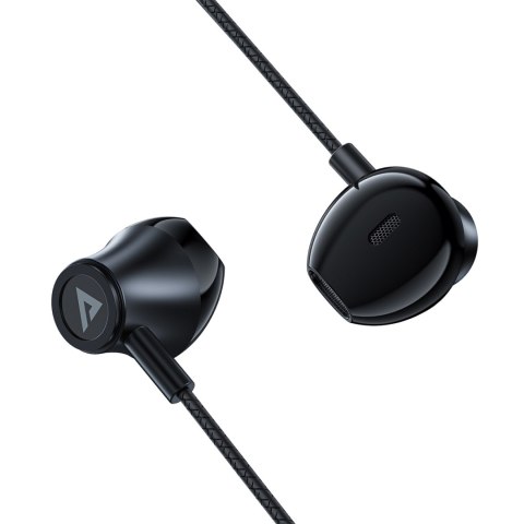 Słuchawki douszne ze złączem USB-C mikrofonem i pilotem 1.2 m - czarne Słuchawki douszne ze złączem USB-C mikrofonem i pilotem 1.2 m - czarne