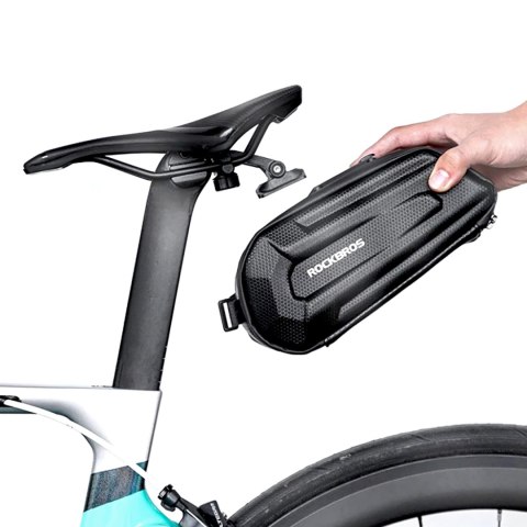 Torba rowerowa mocowana pod siodełko na zaczep szybkozłączke 1.8l - czarna Torba rowerowa mocowana pod siodełko na zaczep szybkozłączke 1.8l - czarna