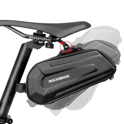 Torba rowerowa mocowana pod siodełko na zaczep szybkozłączke 1.8l - czarna Torba rowerowa mocowana pod siodełko na zaczep szybkozłączke 1.8l - czarna