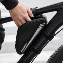 Torba rowerowa na narzędzia pompkę mocowana na ramę 0.7l - czarna