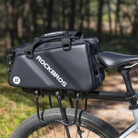 Torba sportowa i rowerowa mocowana na bagażnik 11.6l - czarna Torba sportowa i rowerowa mocowana na bagażnik 11.6l - czarna