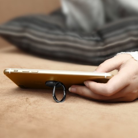 Uchwyt magnetyczny do telefonu na palec Privity Ring z funkcją stojaka - czarny Uchwyt magnetyczny do telefonu na palec Privity Ring z funkcją stojaka - czarny