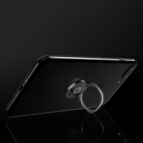 Uchwyt magnetyczny do telefonu na palec Privity Ring z funkcją stojaka - srebrny Uchwyt magnetyczny do telefonu na palec Privity Ring z funkcją stojaka - srebrny